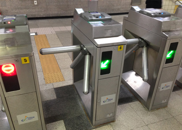 ソウル地下鉄の改札