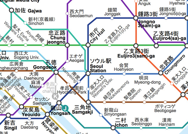 ソウル地下鉄マップ