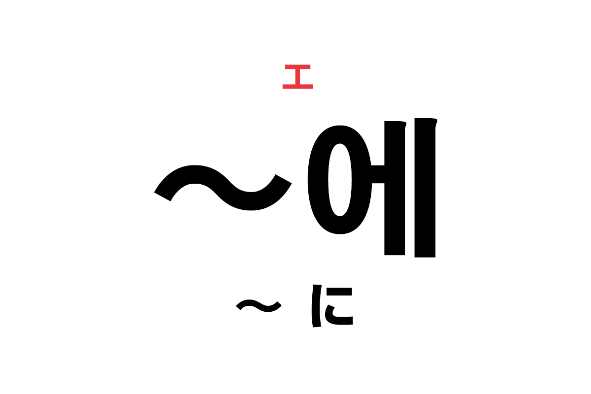 韓国語の助詞「에（〜に）」を覚える！
