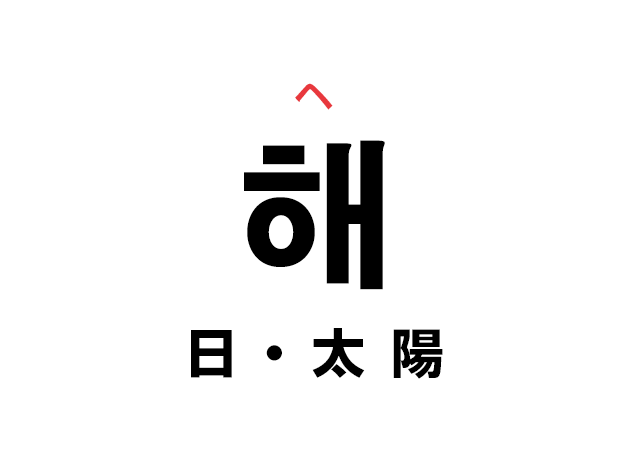 韓国語の「해 ヘ（日・太陽）」を覚える！